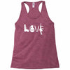 love  funny weapons retro war urban art guns knife cool peace Racerback Tank