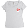 love more pocket Women's Triblend Scoop T-shirt