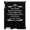 Dear Daddy, Thanks for Being my Dad Baby Boy Letter to Father iPad 3 and 4 Case