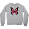 breast cancer butterfly Crewneck Sweatshirt