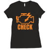 check engine Ladies Fitted T-Shirt