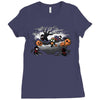 oblivious ninja trick or treat Ladies Fitted T-Shirt
