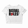 baseball rules Crop Top