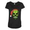 santa clous skeleton Maternity Scoop Neck T-shirt