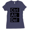 control alt delete Ladies Fitted T-Shirt