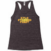 kylo stabbed first Racerback Tank