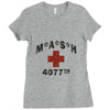 mash 4077th tv division vintage style Ladies Fitted T-Shirt