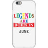 legends are born june iPhone 6/6s Case