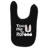 too hip to hop   bunny easter Baby Bibs