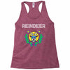 reindeer christmas Racerback Tank