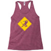 ninja crossing sign Racerback Tank