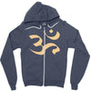 om zeichen indien buddhisten meditation religion yoga Zipper Hoodie