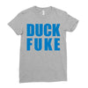 duck fuke Ladies Fitted T-Shirt