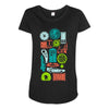 time machines Maternity Scoop Neck T-shirt
