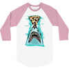 pizza shark graphic 3/4 Sleeve Shirt