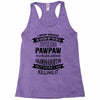 Super Cool Pawpaw Of A Freaking Awesome Grandson Racerback Tank