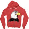 bald eagle Zipper Hoodie