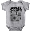 pirate crossword Baby Onesie