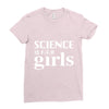 Science is for Girls Ladies Fitted T-Shirt