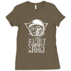 Family Trip To Moon Ladies Fitted T-Shirt
