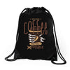 with enough coffee, everything is possible Drawstring Bags