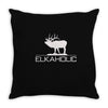 christmas gift elkaholic Throw Pillow