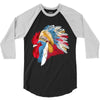 chief many feathers 3/4 Sleeve Shirt