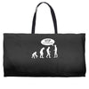banksy funny human evolution indie Weekender Totes