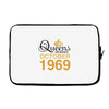 queens are born in october 1969 Laptop sleeve
