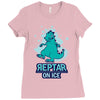 reptar on ice Ladies Fitted T-Shirt