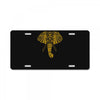 tribal print elephant geometric gold animals cool License Plate