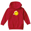smiley face wears santa hat merry christmas Youth Hoodie