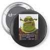 shrek mug shot funny Pin-back button