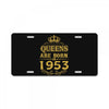queens are born in 1953 License Plate