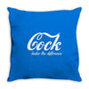 cock   taste the difference funny Throw Pillow