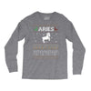 aries  christmas ugly sweater Long Sleeve Shirts