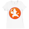 Kid Goku Kamehameha 4 Star Ladies Fitted T-Shirt
