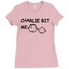 charlie bit me t shirt 2xl funny youtube nerdy geeky awesome humor coo Ladies Fitted T-Shirt