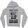 Never Underestimate A Dad With An Engineering Degree Zipper Hoodie