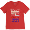 she is a crazy nurse V-Neck Tee