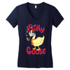 silly goose Women's V-Neck T-Shirt