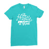 the hustle is real Ladies Fitted T-Shirt