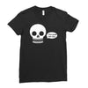 i live inside your face skull Ladies Fitted T-Shirt