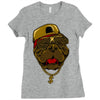dog hip hop style Ladies Fitted T-Shirt