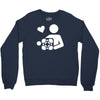 adesivo companion cube portal Crewneck Sweatshirt