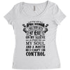 I Am An April Woman Women's Triblend Scoop T-shirt