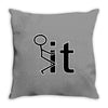 fk it funny college party Throw Pillow