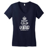 Keep Calm And Let Peter Handle It Women's V-Neck T-Shirt