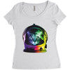 astro cat Women's Triblend Scoop T-shirt