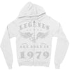 legends are born in 1979 hoodie 7 Zipper Hoodie